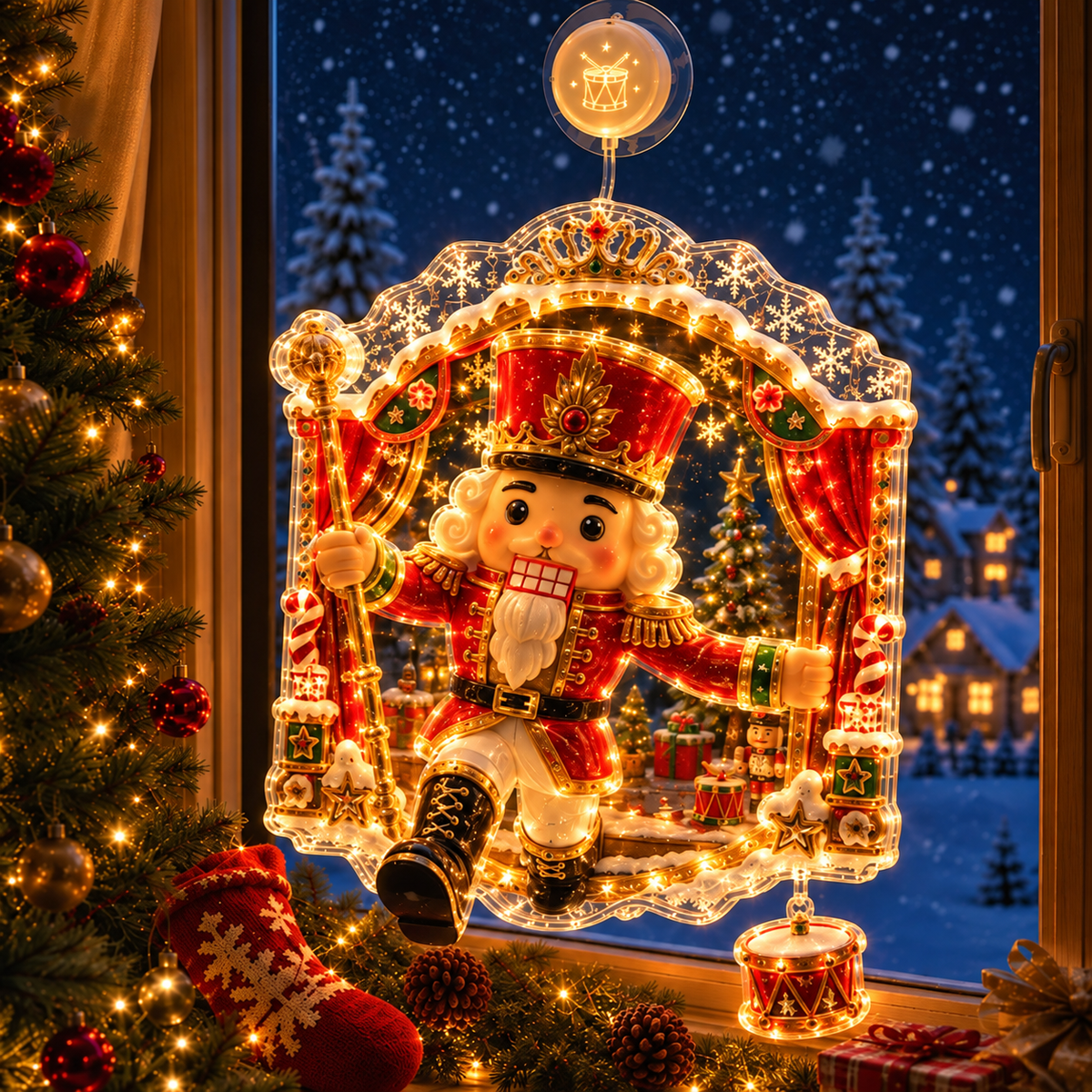 🎄Lighted Christmas Window Decoration with Suction Cup