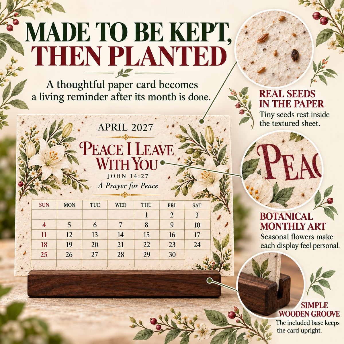 ⏳ Last Day 49% OFF – 🌱 2027 Prayers That Bloom Plantable Prayer Calendar