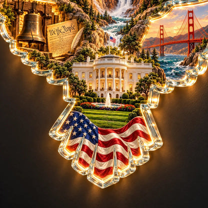 🦅American Heritage Lighted Eagle Wall Art ✨