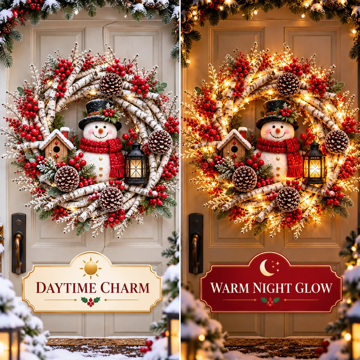 LAST DAY 70% OFF - Birch Cardinal Wreath