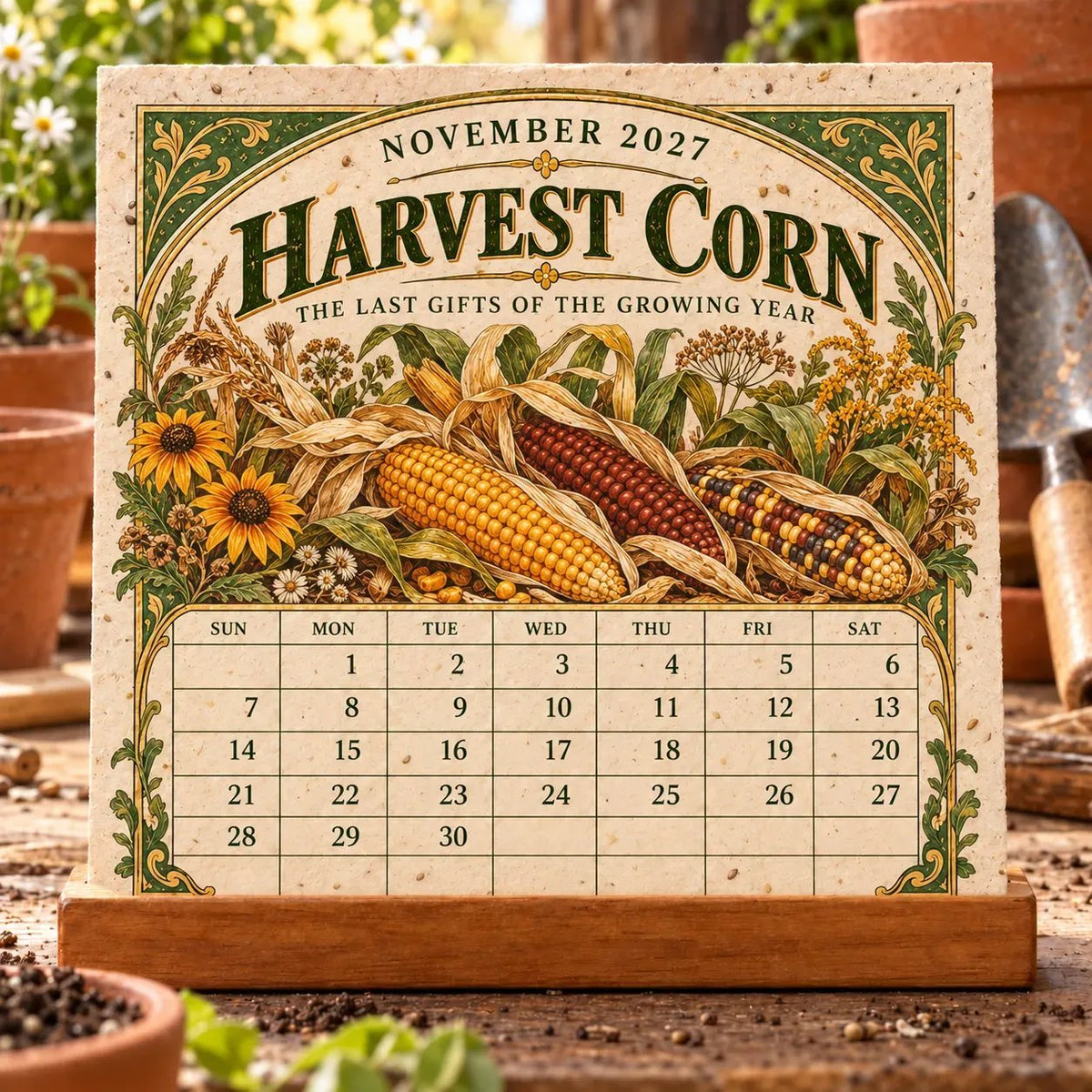🌱 2027 Heirloom Garden Plantable Seed Calendar🌼