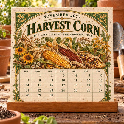 🌱 2027 Heirloom Garden Plantable Seed Calendar🌼