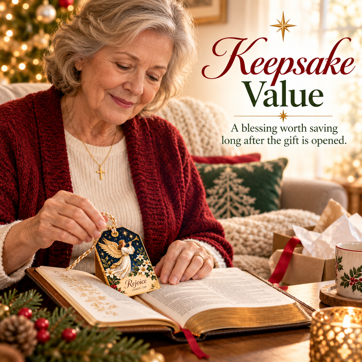 🎁12 CHRISTMAS GIFT TAGS WITH BIBLICAL BLESSINGS📖