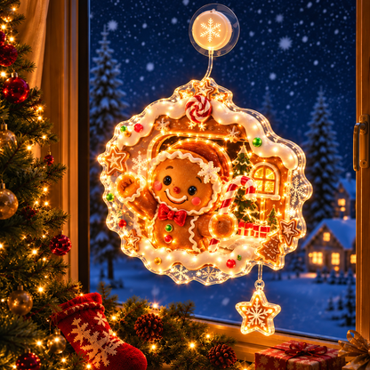🎄Lighted Christmas Window Decoration with Suction Cup