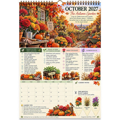 🌿2027 Four Seasons Gardening Calendar & Monthly Planner