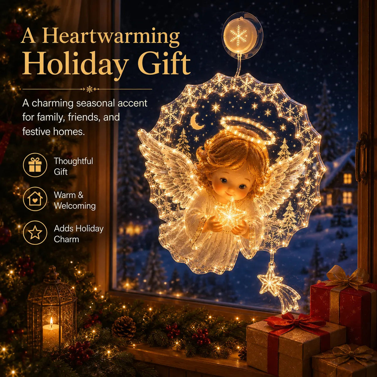 🎄Lighted Christmas Window Decoration with Suction Cup