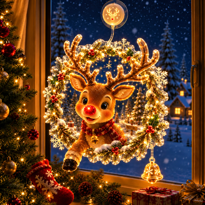 🎄Lighted Christmas Window Decoration with Suction Cup