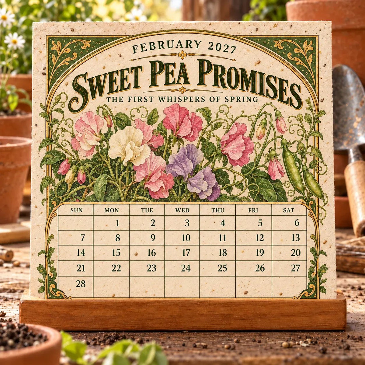 🌱 2027 Heirloom Garden Plantable Seed Calendar🌼