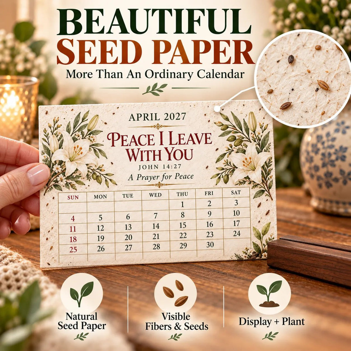 ⏳ Last Day 49% OFF – 🌱 2027 Prayers That Bloom Plantable Prayer Calendar