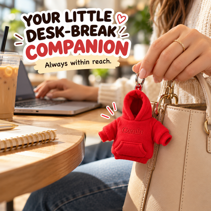 🎁Last Day 49% OFF🔥A Little Squeeze of Calm: Mini Hoodie Stress Ball Keychain 🧸🔑