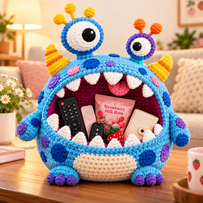 Clutter Munchers Hungry Monster DIY Crochet Storage Buddies 👾🧶