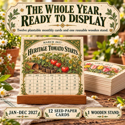🌱 2027 Heirloom Garden Plantable Seed Calendar🌼