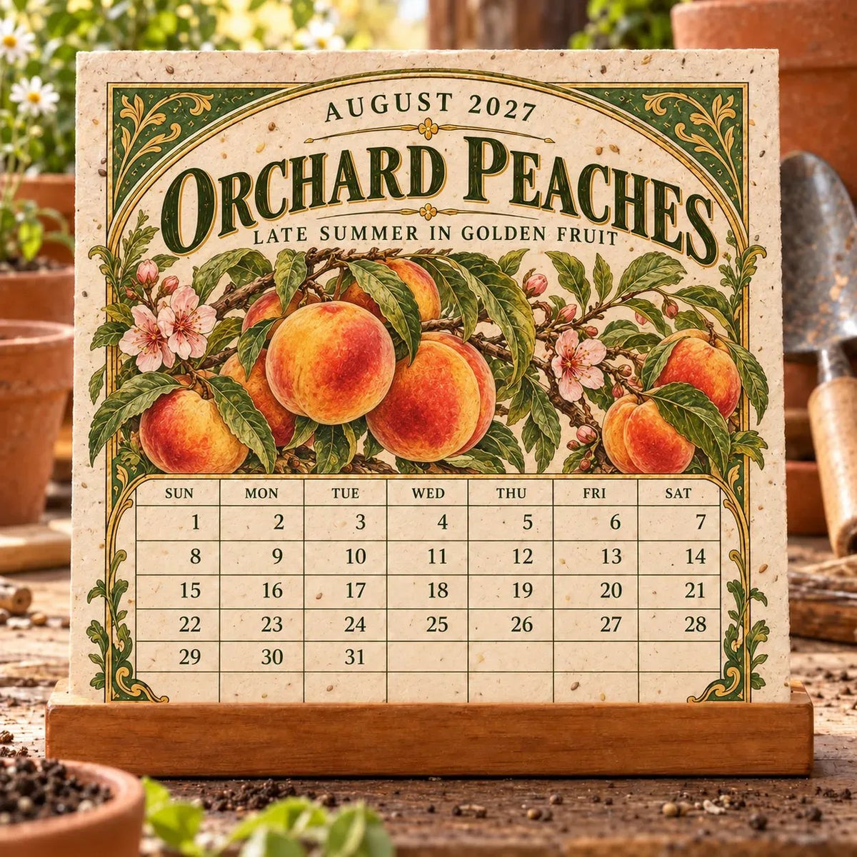 🌱 2027 Heirloom Garden Plantable Seed Calendar🌼