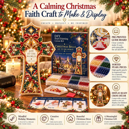 ✝️ Christmas Scripture Pearl Painting Cross DIY Kit Collection
