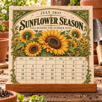 🌱 2027 Heirloom Garden Plantable Seed Calendar🌼
