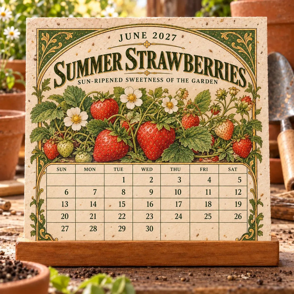 🌱 2027 Heirloom Garden Plantable Seed Calendar🌼