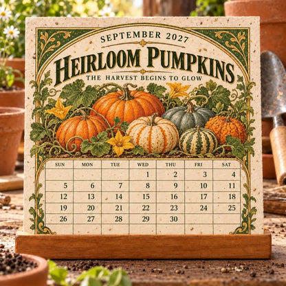 🌱 2027 Heirloom Garden Plantable Seed Calendar🌼