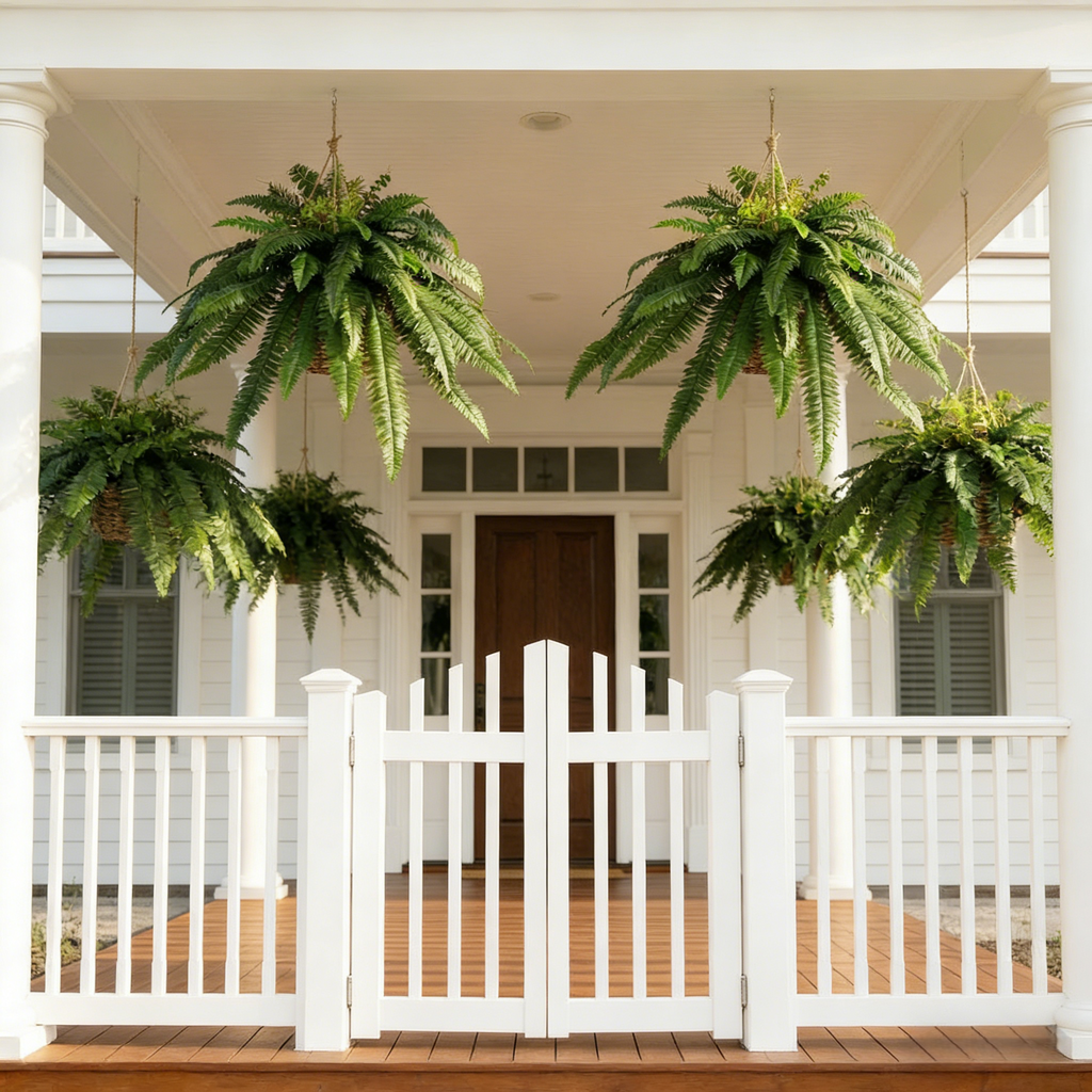 Large Silky Artificial Boston Fern Bush