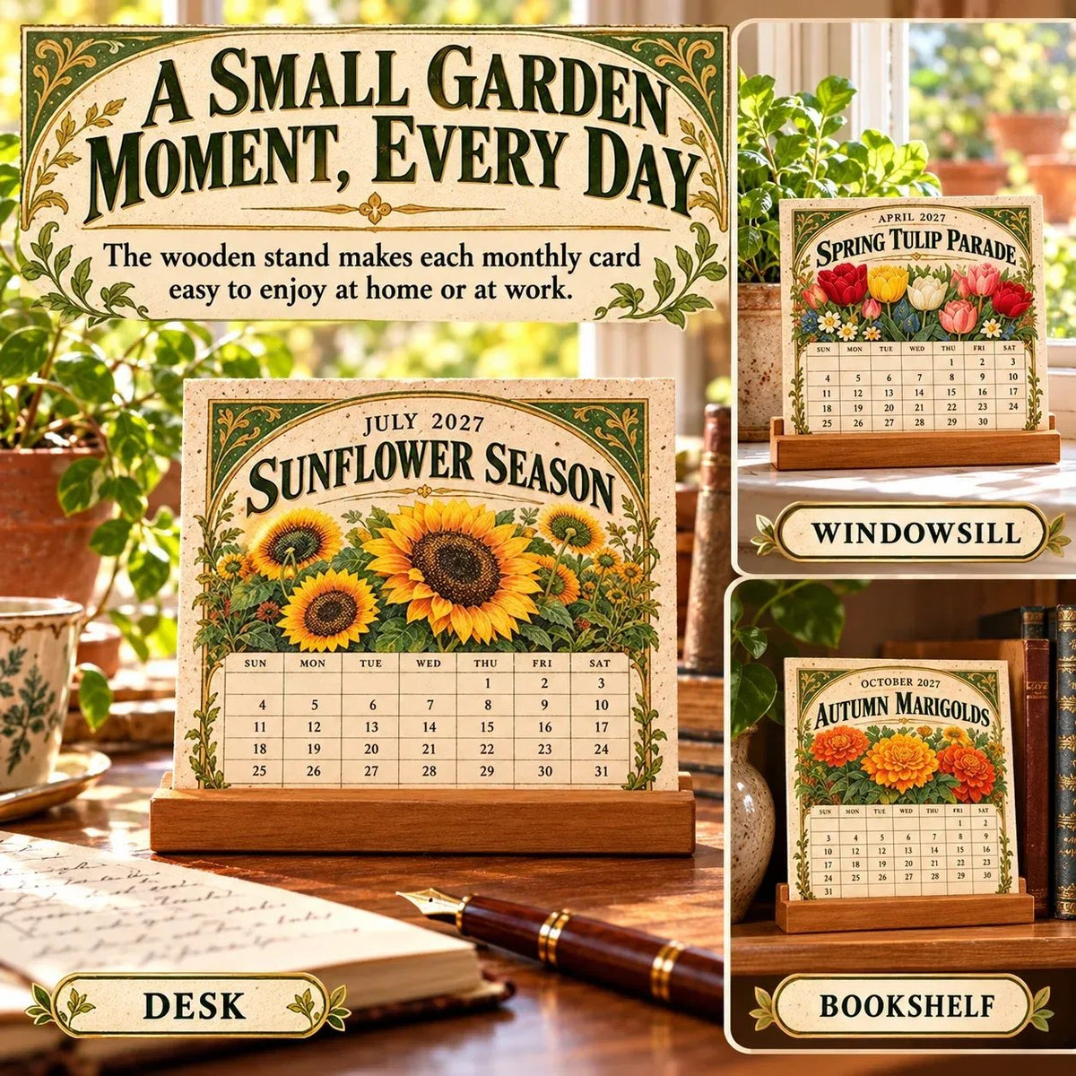 🌱 2027 Heirloom Garden Plantable Seed Calendar🌼
