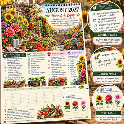 🌿2027 Four Seasons Gardening Calendar & Monthly Planner
