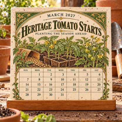🌱 2027 Heirloom Garden Plantable Seed Calendar🌼