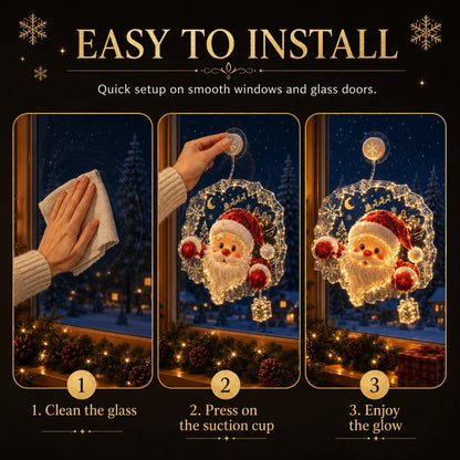 🎄Lighted Christmas Window Decoration with Suction Cup