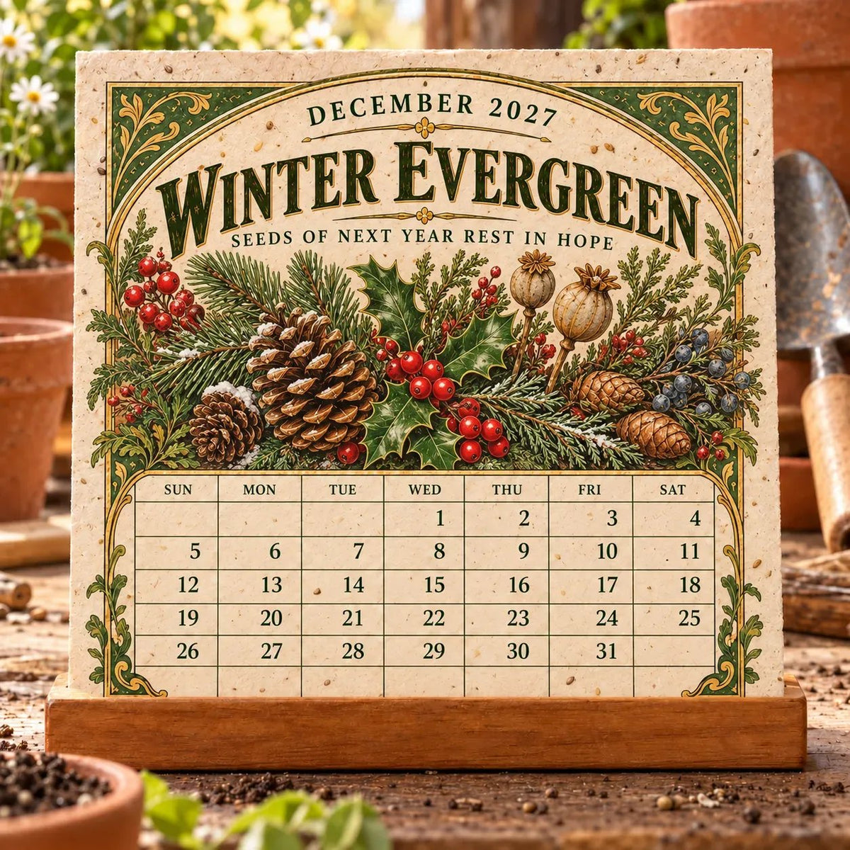 🌱 2027 Heirloom Garden Plantable Seed Calendar🌼