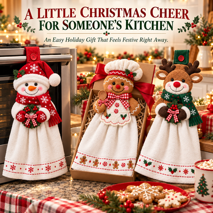 Christmas Hanging Kitchen Hand Towel