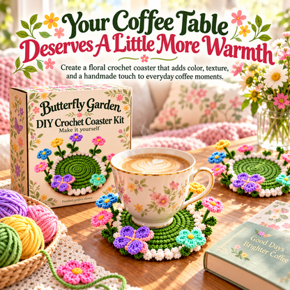 Handmade Crochet Floral Coaster | Everlasting Table Art 🌸