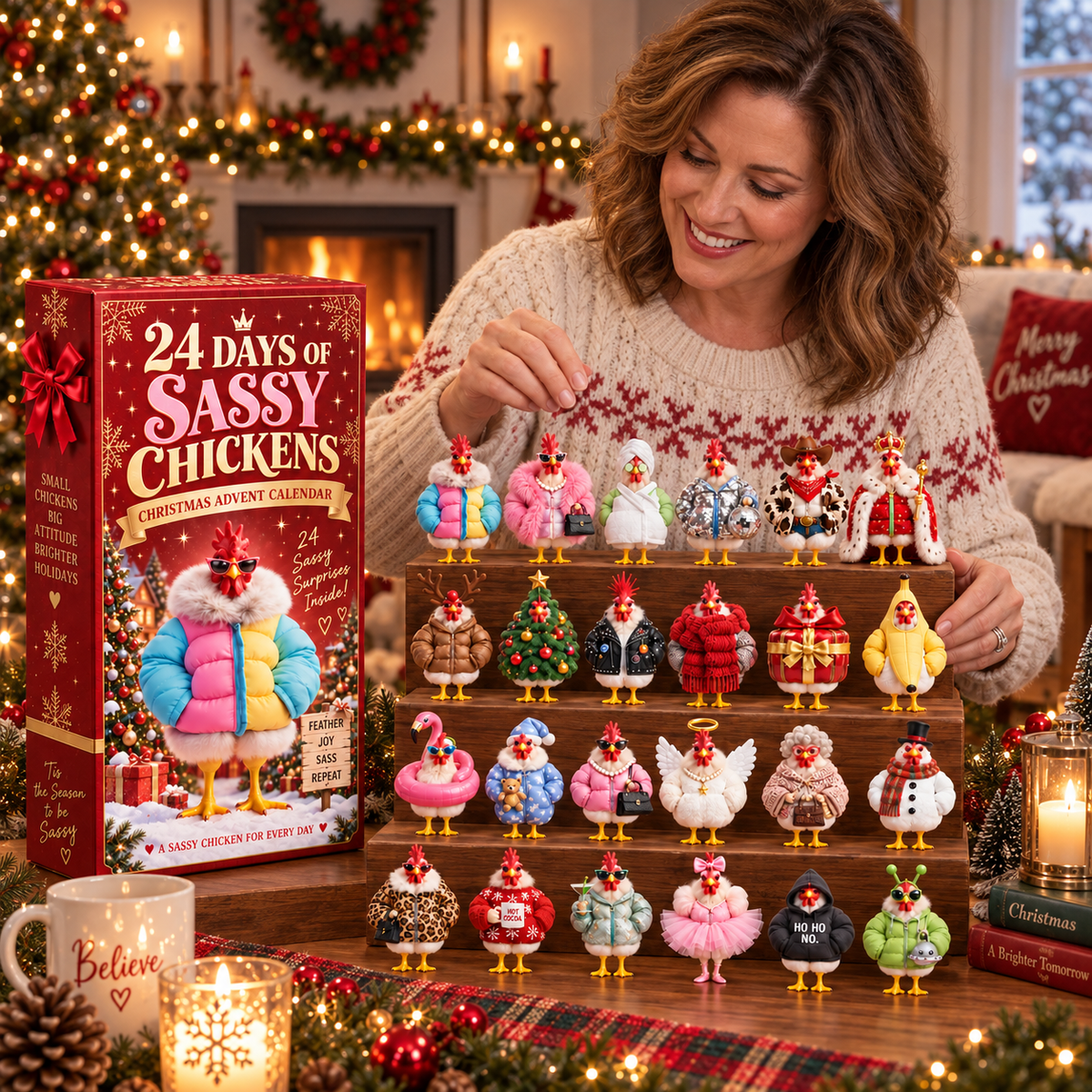 🔥😂Sassy Clucks™ – 24-Day Christmas Advent Calendar