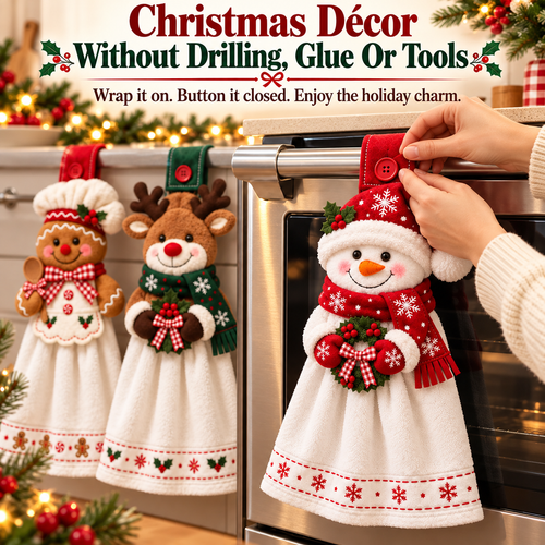 Christmas Hanging Kitchen Hand Towel