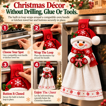 Christmas Hanging Kitchen Hand Towel