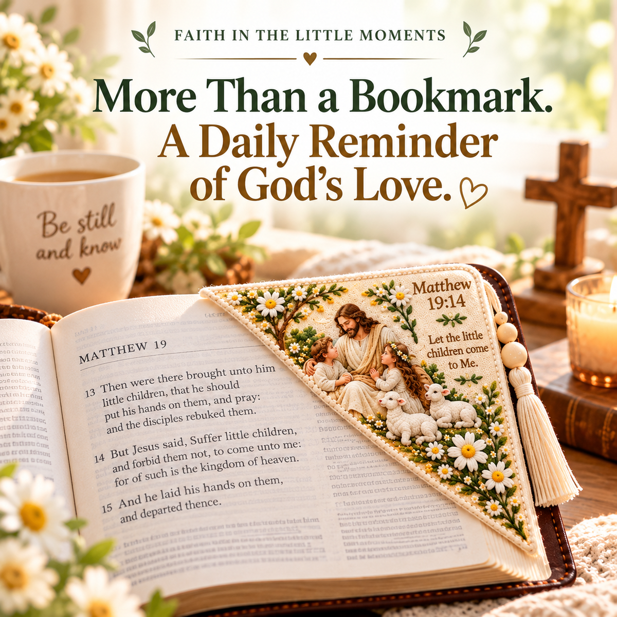 🔥LAST DAY 50% OFF - ✝️ Embroidered Bible Corner Bookmarks