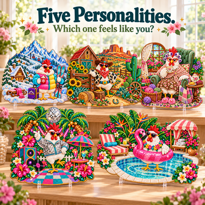 🐔Sassy Chicken Diamond Painting Kits