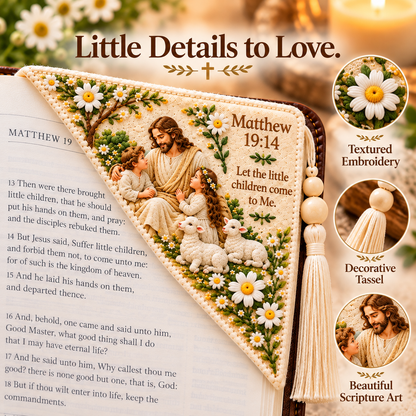 🔥LAST DAY 50% OFF - ✝️ Embroidered Bible Corner Bookmarks