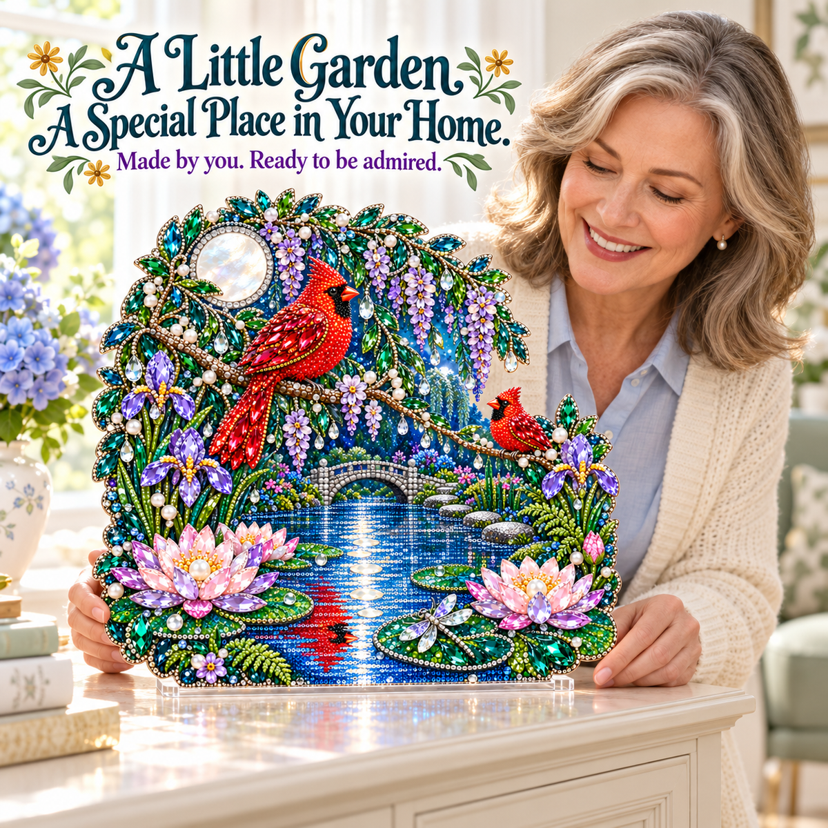 🐦Cardinal Garden Diamond Art Kits