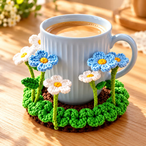 Handmade Crochet Floral Coaster | Everlasting Table Art 🌸