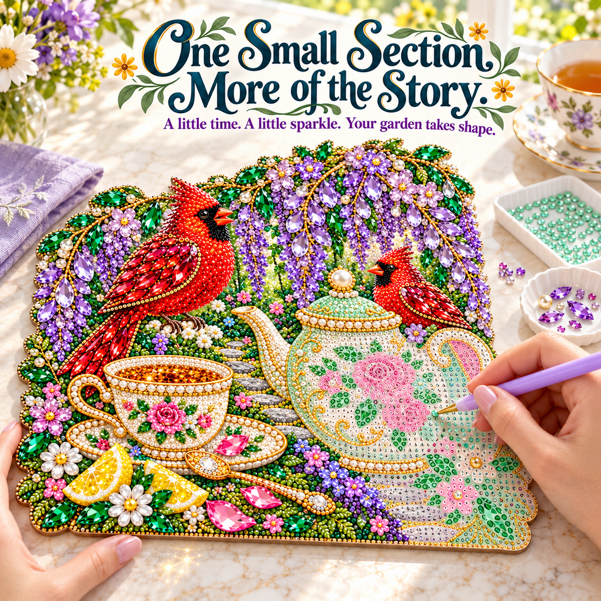 🐦Cardinal Garden Diamond Art Kits