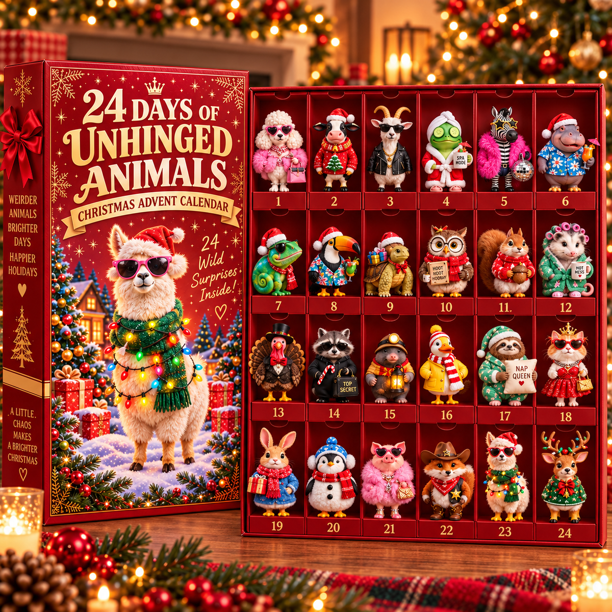 🔥😂Unhinged animals – 24-Day Christmas Advent Calendar