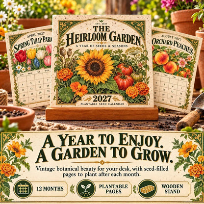 🌱 2027 Heirloom Garden Plantable Seed Calendar🌼