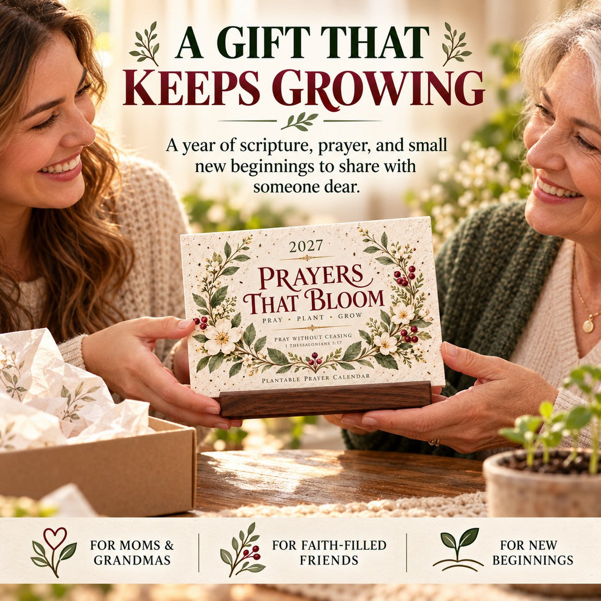 ⏳ Last Day 49% OFF – 🌱 2027 Prayers That Bloom Plantable Prayer Calendar