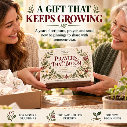 ⏳ Last Day 49% OFF – 🌱 2027 Prayers That Bloom Plantable Prayer Calendar