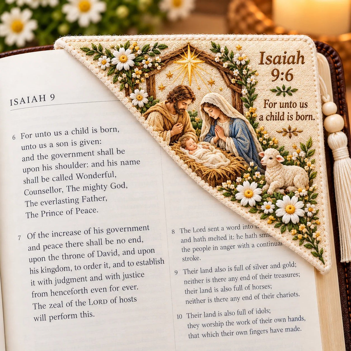 🔥LAST DAY 50% OFF - ✝️ Embroidered Bible Corner Bookmarks