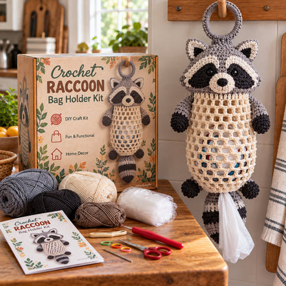 Crochet Animal Bag Holder DIY Kit – BUY 2 FREE SHIPPING