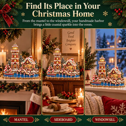 🎄 LAST DAY 49% OFF – Premium 2D Pearl Christmas Lighthouse Diamond Painting Art Kit
