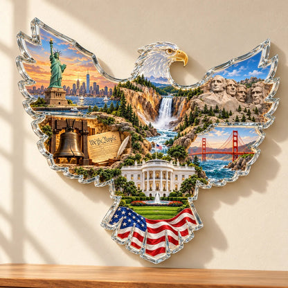 🦅American Heritage Lighted Eagle Wall Art ✨
