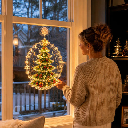 🎄Lighted Christmas Window Decoration with Suction Cup