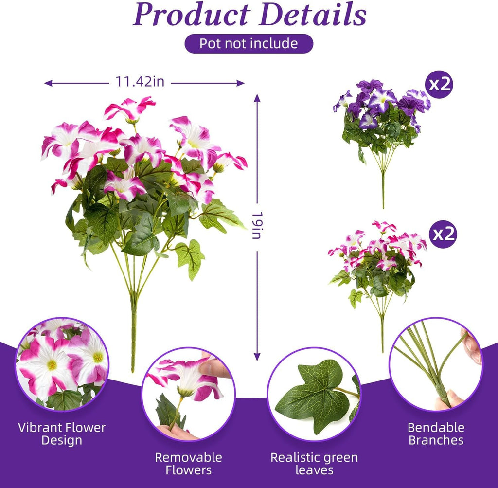 UV Resistant Fake Silk Morning Glory